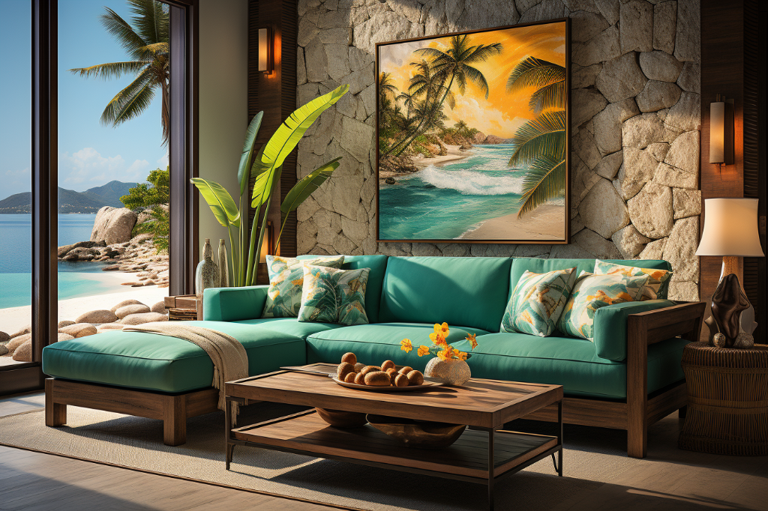 Creating a Hawaiian Oasis at Home: Exploring Tropical-Themed Decor and Color Inspirations