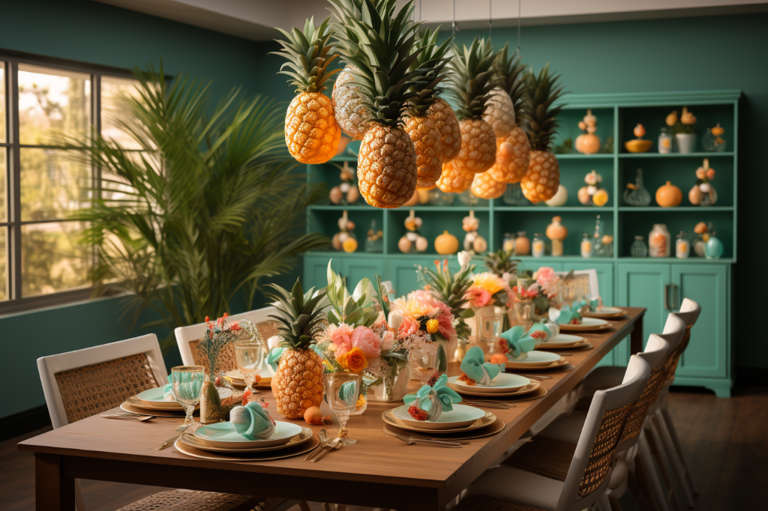 Transforming Your Space into a Tropical Paradise with Pineapple-Themed Decorations