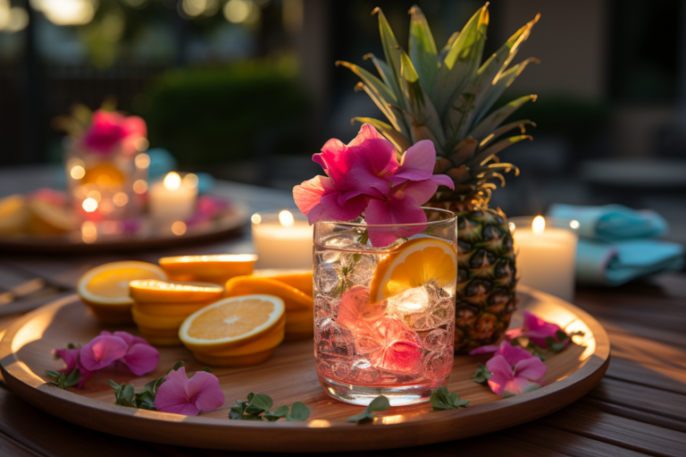 Creating a Vibrant and Cost-Effective Hawaiian-themed Party: A Look at Various Decoration Ideas